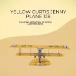AJ014 Yellow Curtis Jenny Plane1:18 